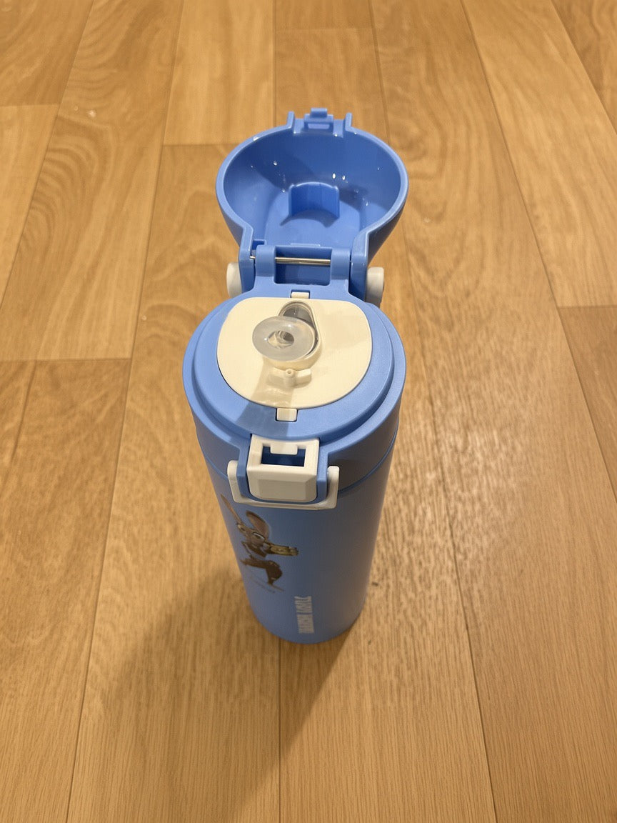 Disney Zootopia Blue Water Bottle with Flip-Top Lid