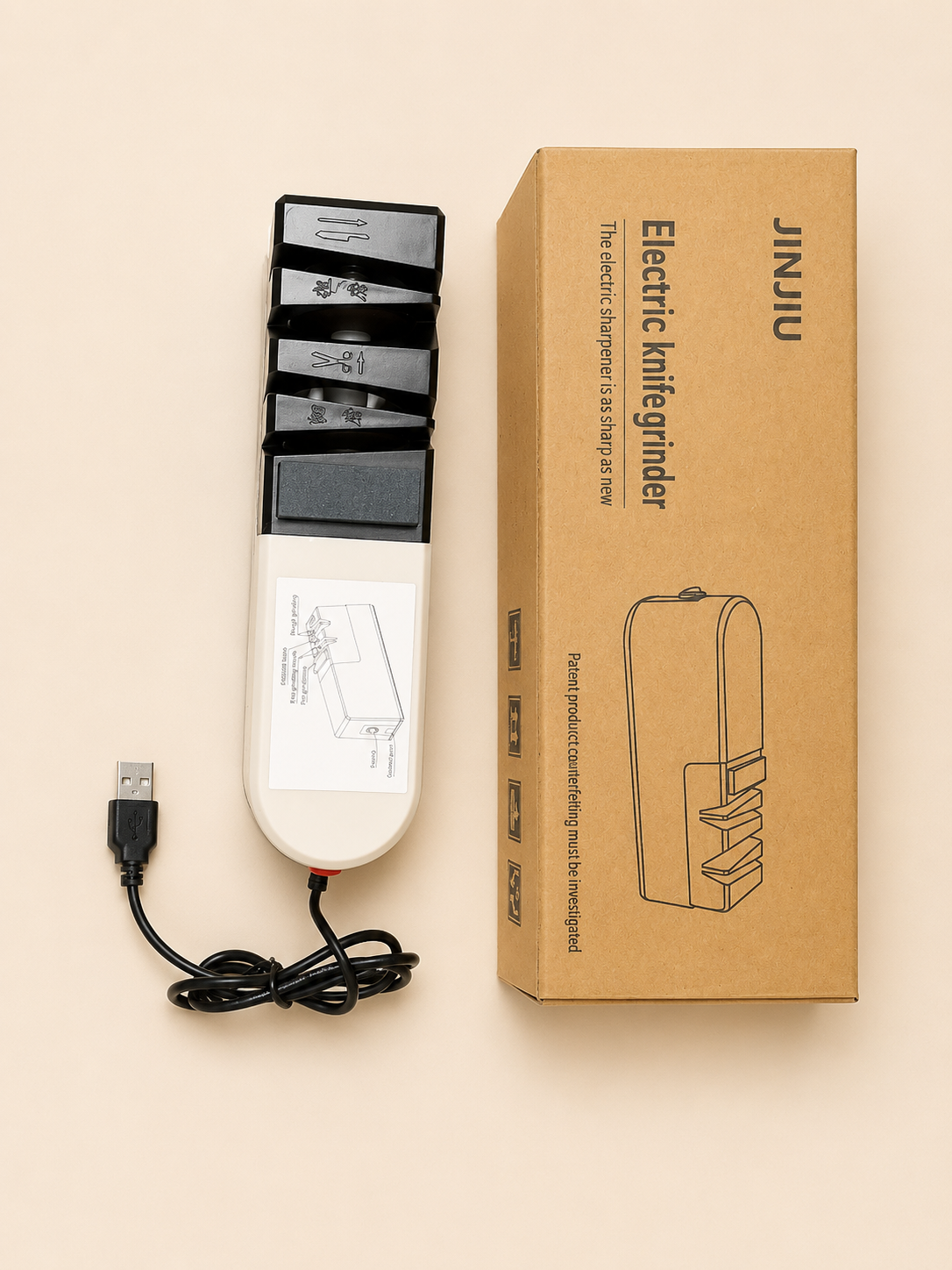 Electric Knife Sharpener – Multi-Stage Kitchen Knife Grinder