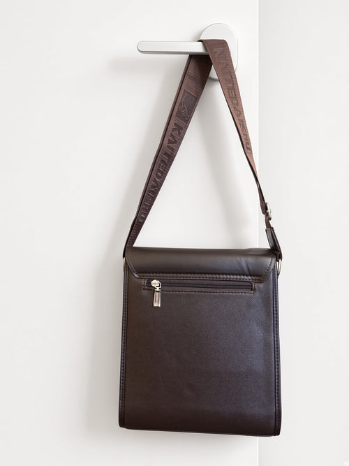 Classic Dark Brown Crossbody Bag – Stylish Everyday Shoulder Bag